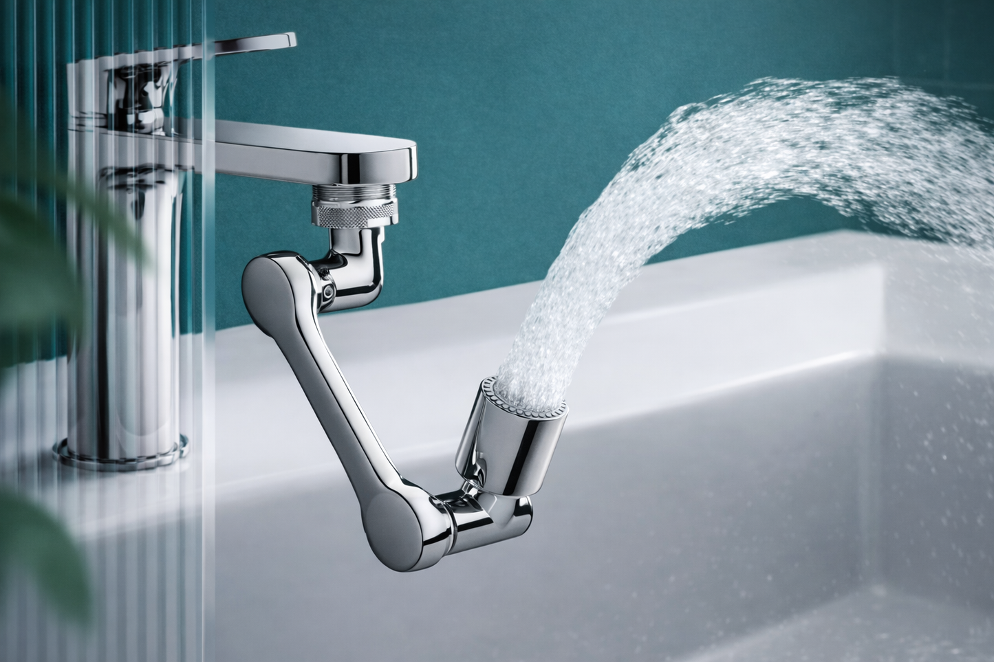 Magic 1080° Rotating Faucet Extender – Clean Every Corner of Your Sink